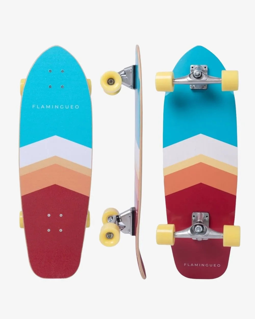 Tabla de Surfskate Lineas Multicolor - OSCAR - Flamingueo