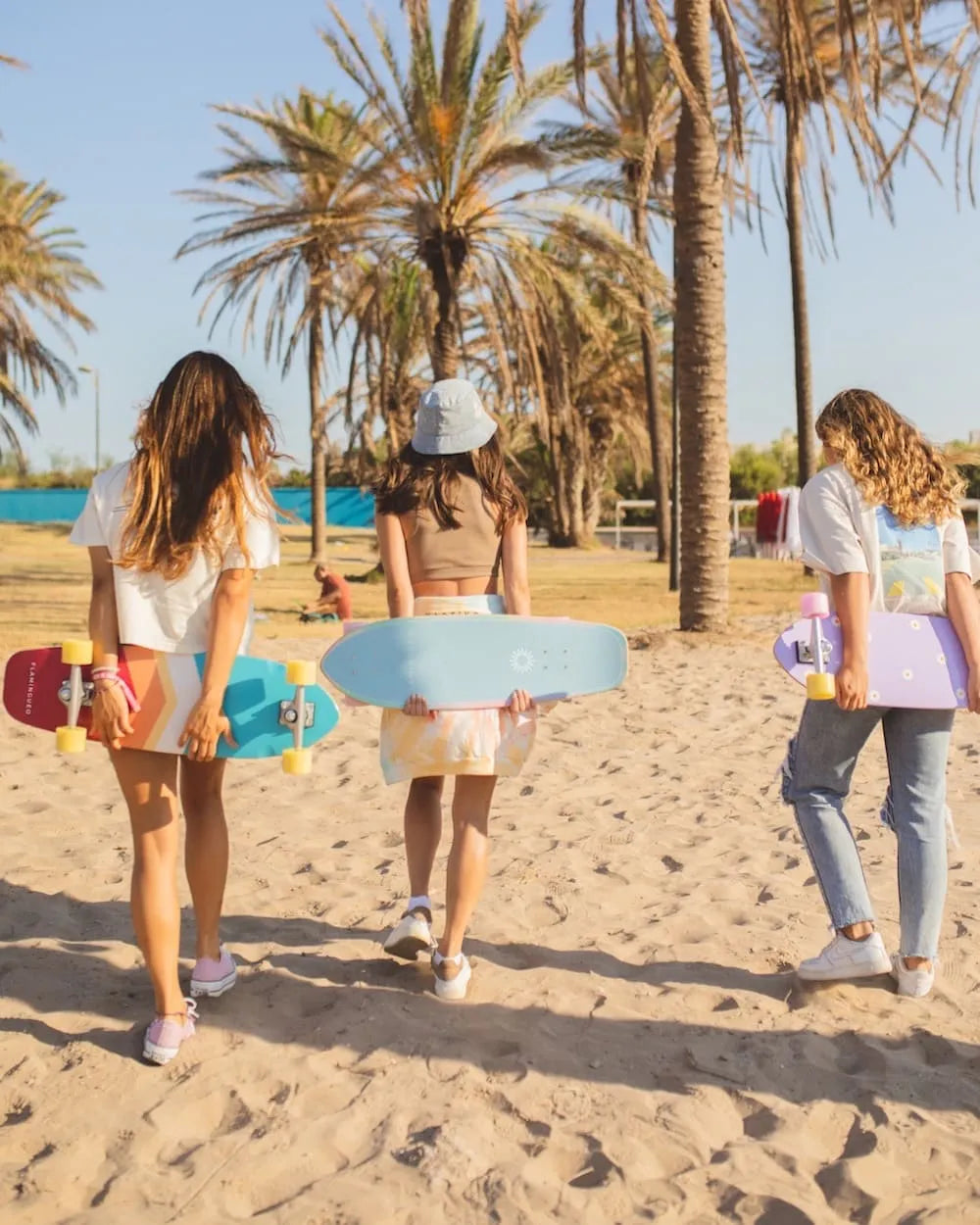 Tabla de Surfskate Lineas Multicolor - OSCAR - Flamingueo