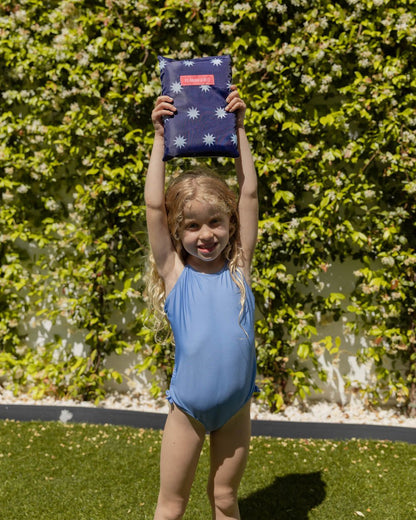 Toalla playa azul kids - CARINA - Flamingueo