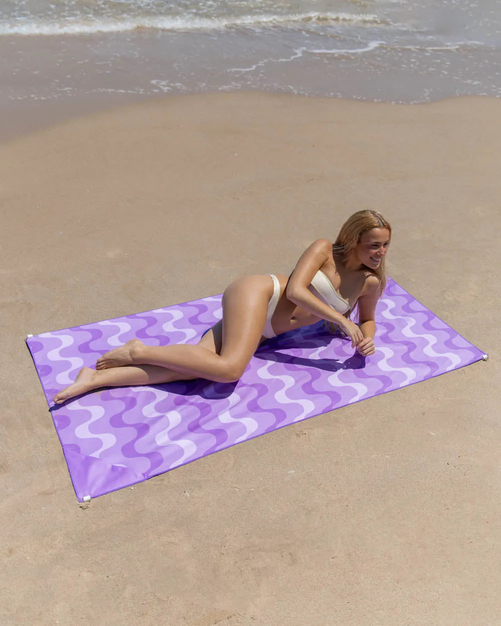 Toalla playa morada - AYLA - Flamingueo