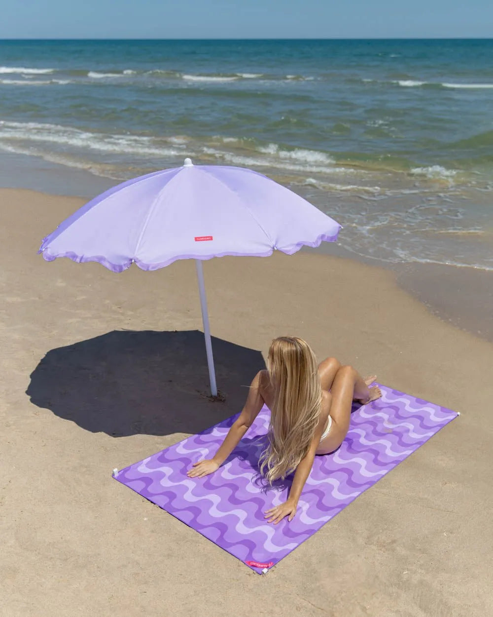 Toalla playa morada - AYLA - Flamingueo