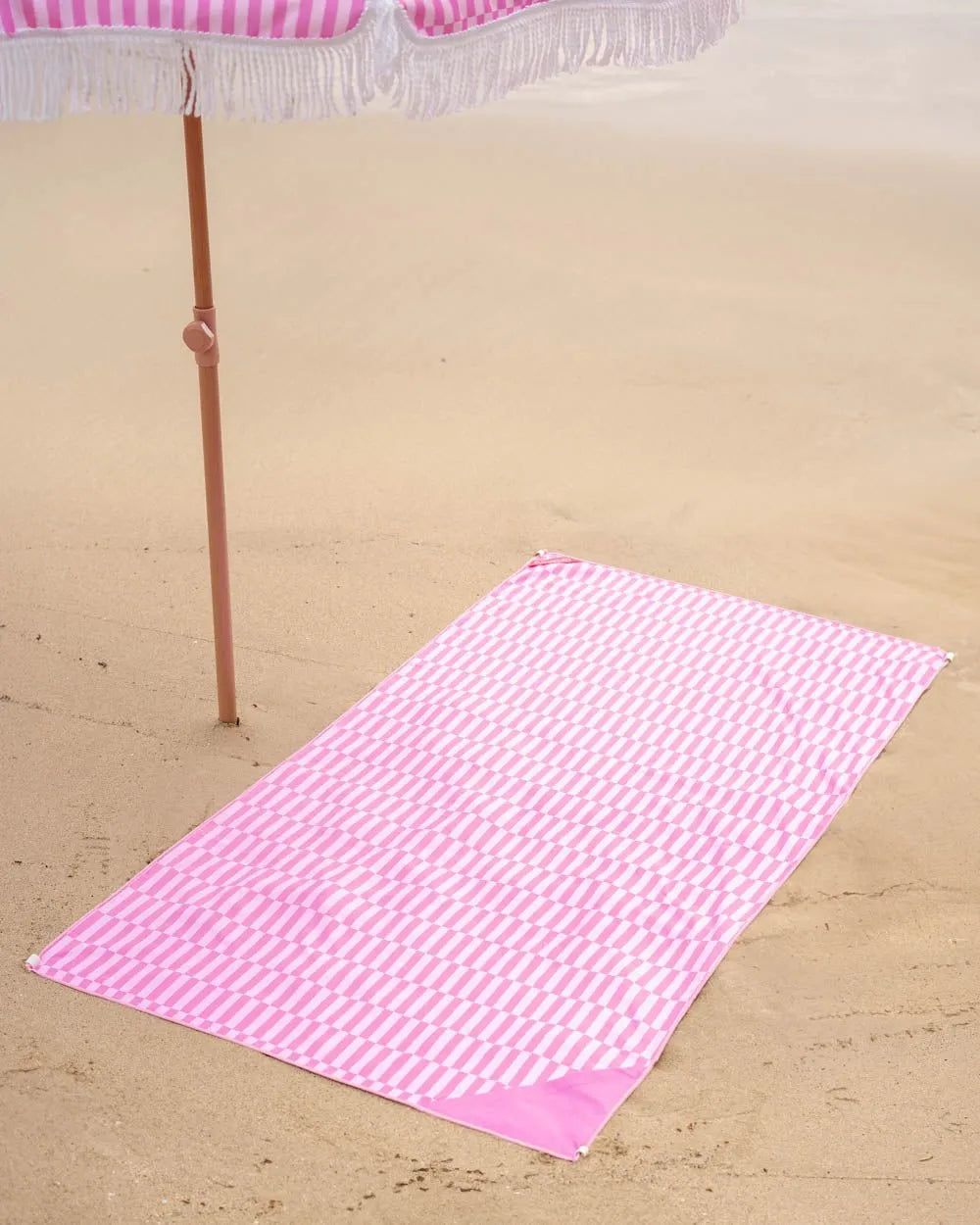 Toalla playa rosa - HONEY - Flamingueo
