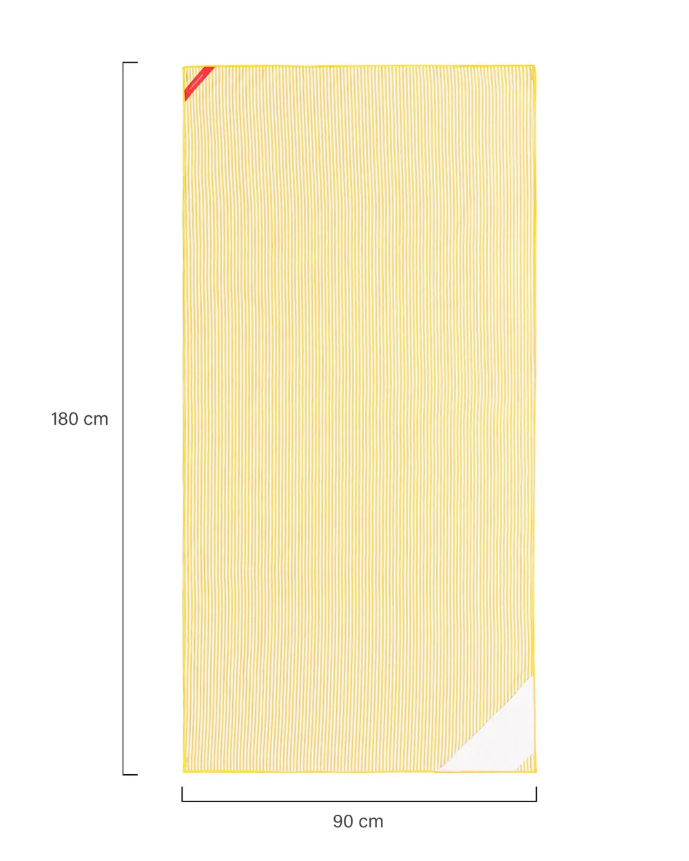 medidas toalla piscina rayas amarilla