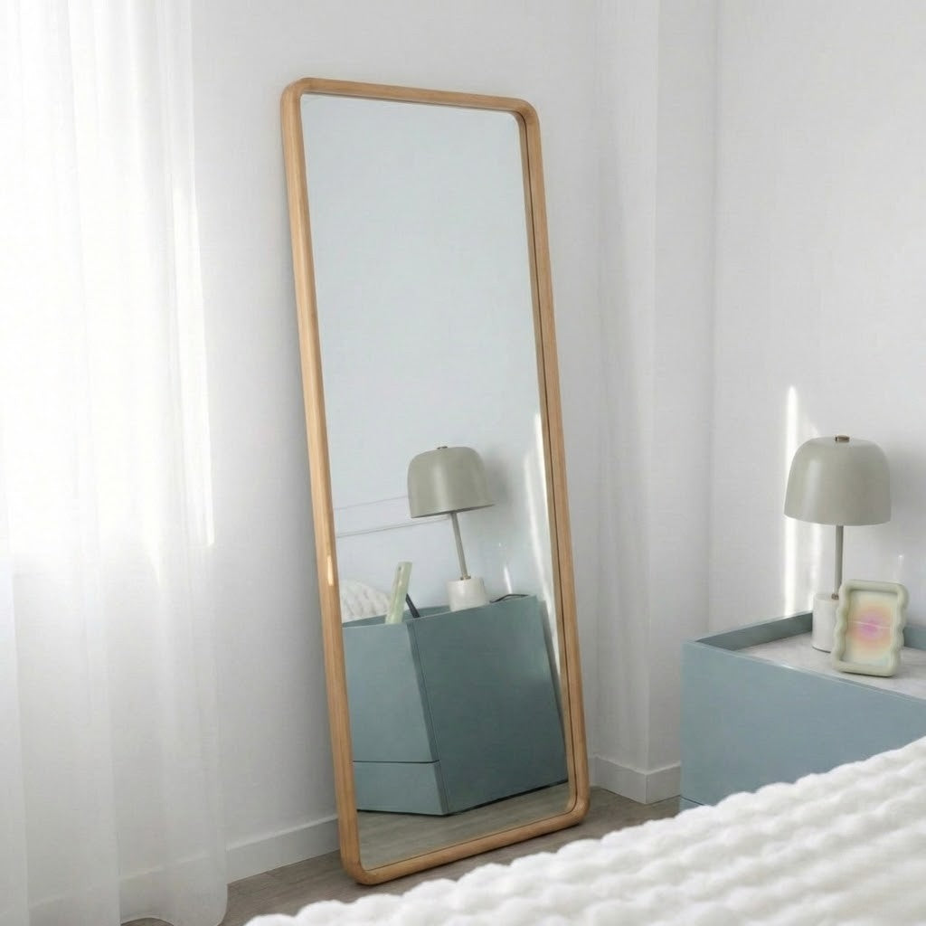 Espejo de pared rectangular madera - CRETA