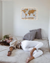BACKPACKER - Mapa mundi rascable - Flamingueo