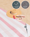 Toalla playa rayas rosa - SIDNEY