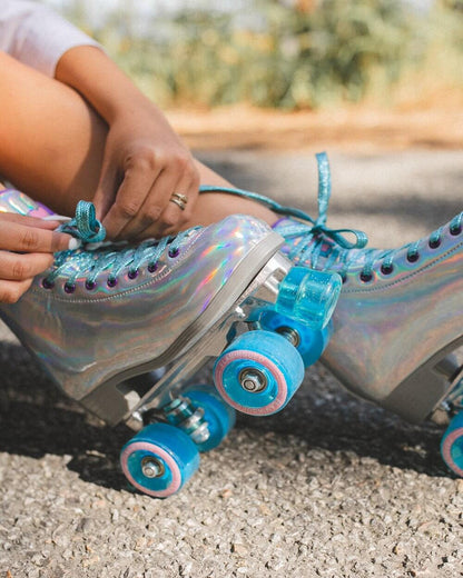 Patines 4 ruedas holográficos - BEVERLY - Flamingueo