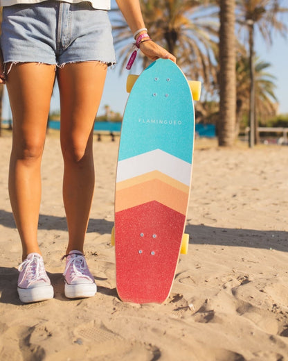 Tabla de Surfskate Lineas Multicolor - OSCAR - Flamingueo